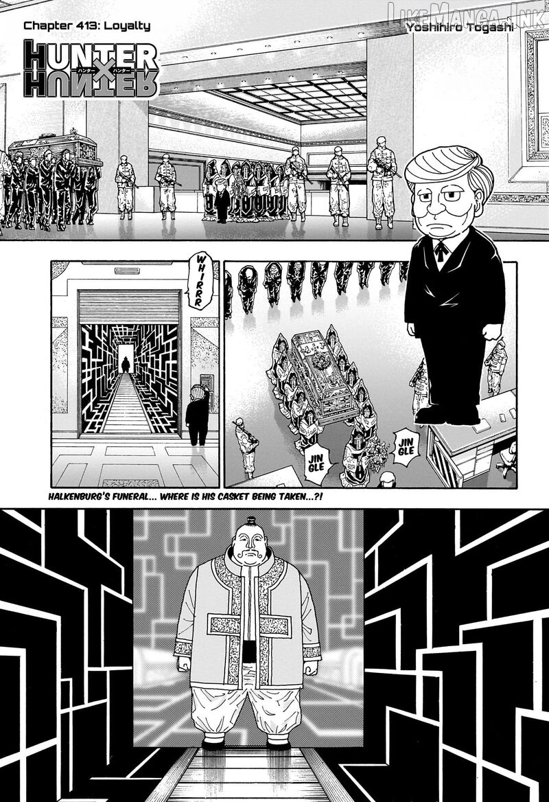 Hunter x Hunter, Chapter 413 image 01